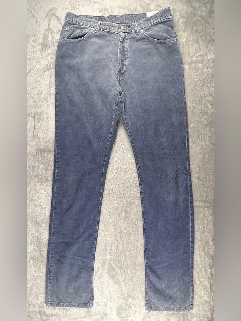 RRL Ralph Lauren Corduroy Pants 32x36 Blue Fade Double RL Straight Leg VTG USA